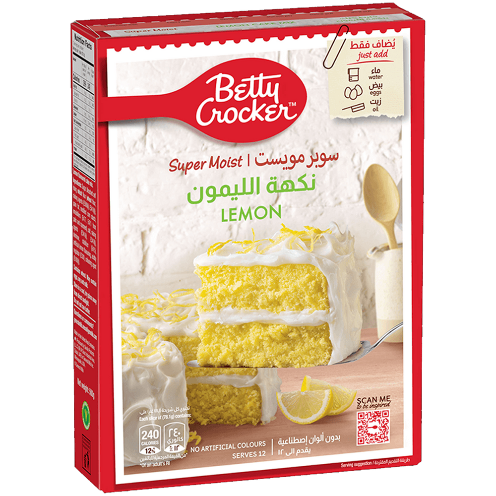 Betty Crocker Super Moist Lemon Cake Mix Powder 500g
