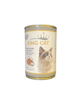 King Cat Beef Chunk In Gravy 1 Years 400g