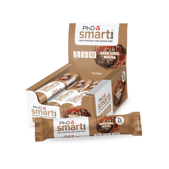 Smart High Protein Low Sugar Bar Dark Choco Macha Flavour 64g