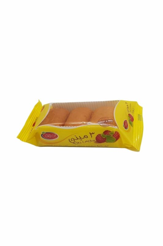 Jordina Cake Swiss Roll Raspberry 3 Mini