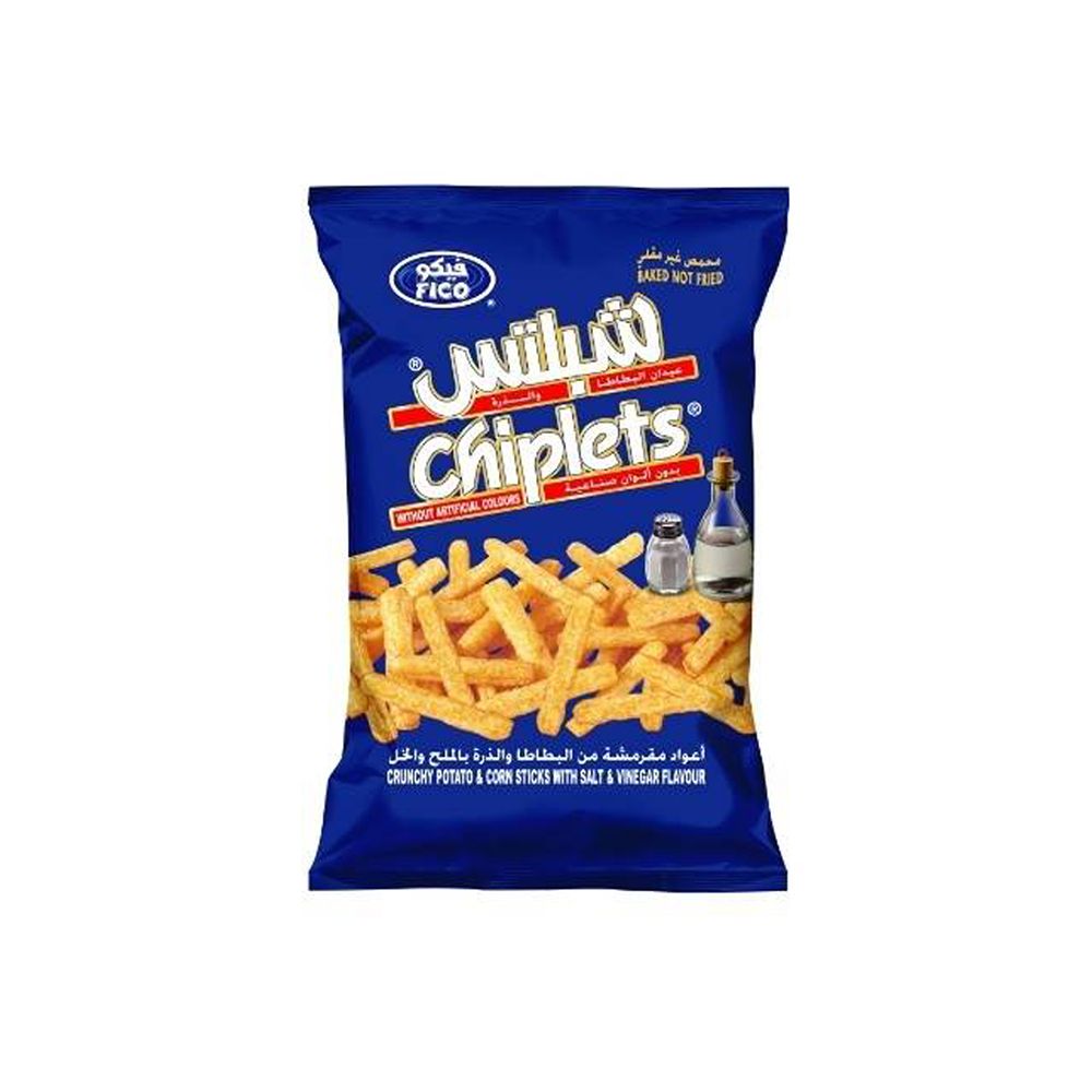 Fico Chiplets Baked Corn Sticks Salt & Vinegar 15g