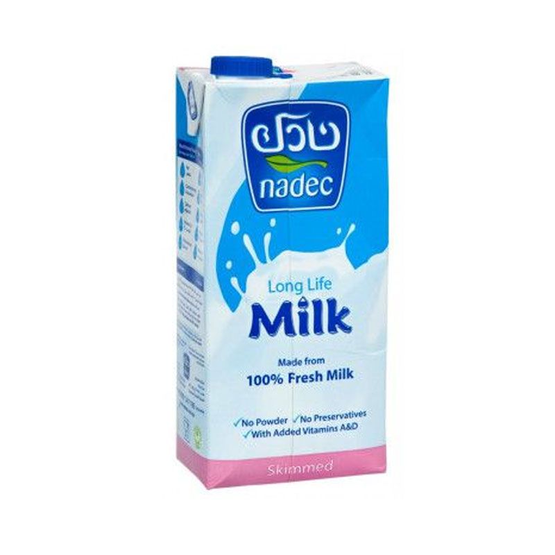 نادك حليب خالي الدسم طويل الأجل 1 لتر