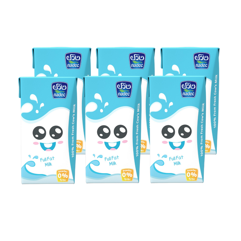 Nadec Milk Full Fat 125 ml * 6 Pcs