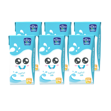 Nadec Milk Full Fat 125 ml * 6 Pcs