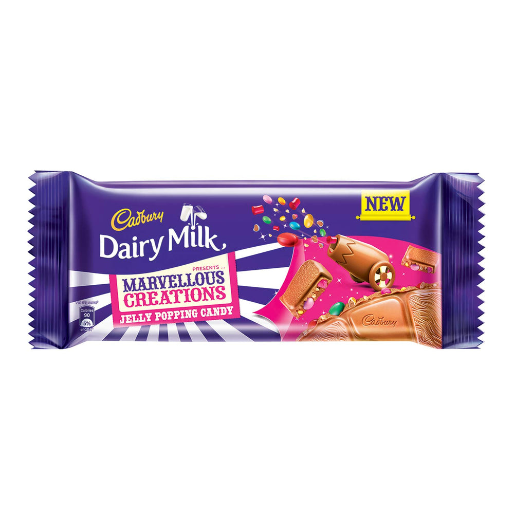 Cadbury Dairy Milk Jelly Popping Candy Chocolate Bar 30g