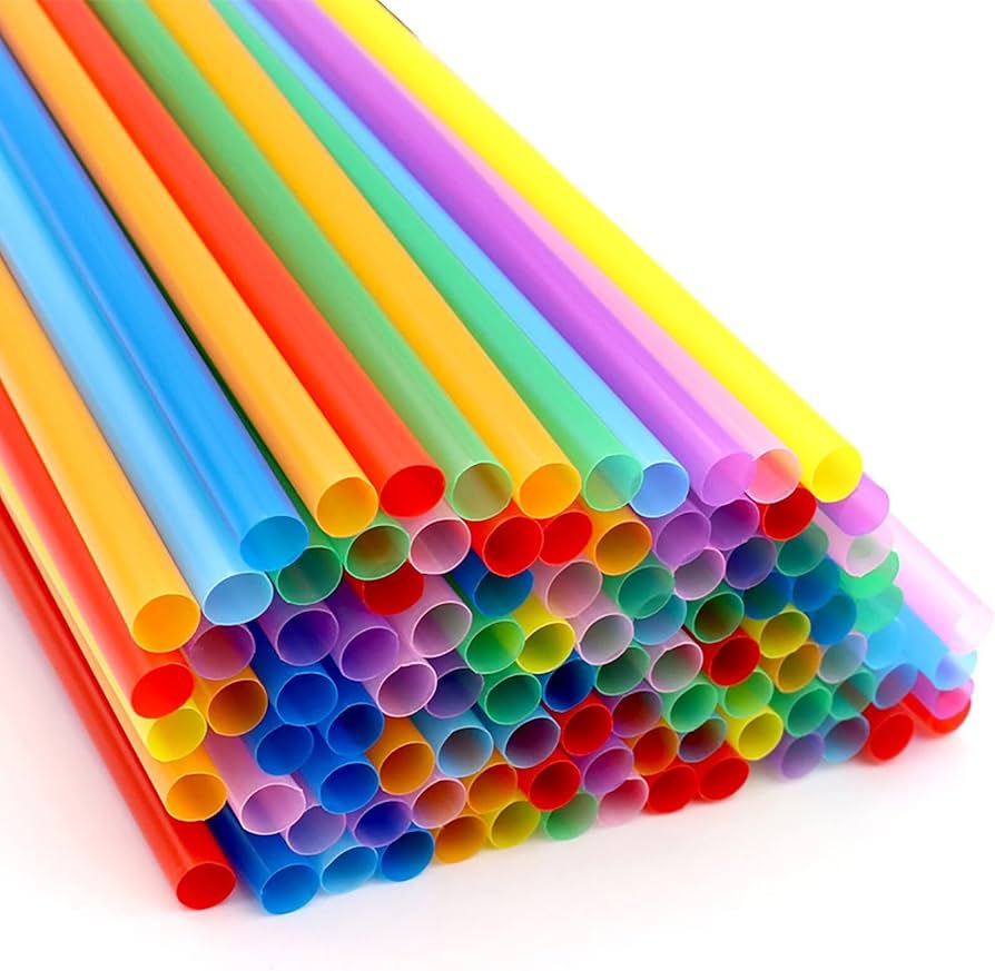 Artistic Plastic Straws 50 Pieces