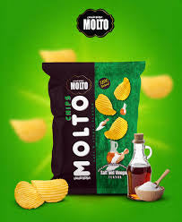 Molto Chips Salt & Vinger Flavor 50g