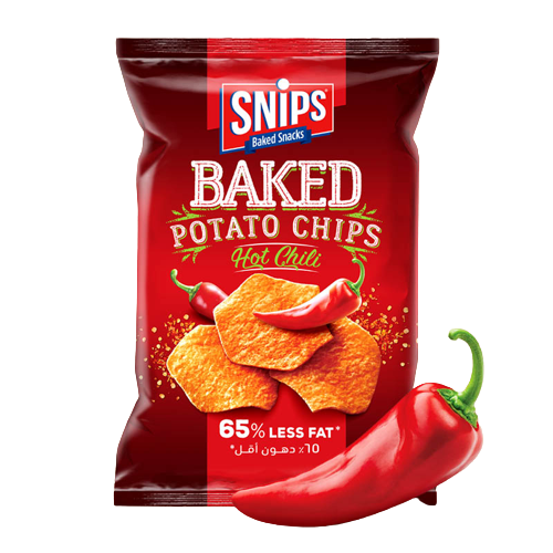 Snips Baked Potato Chips Hot Chili 120g