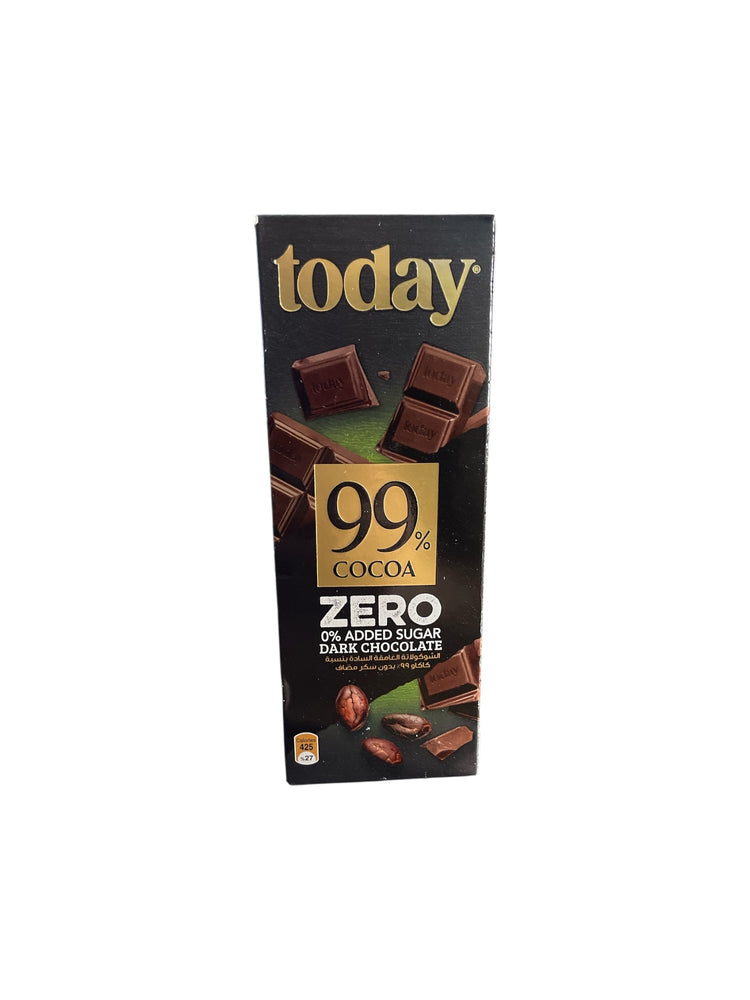 Today Dark Chocolate 0 % Added Sugar 99% Cocoa 60g