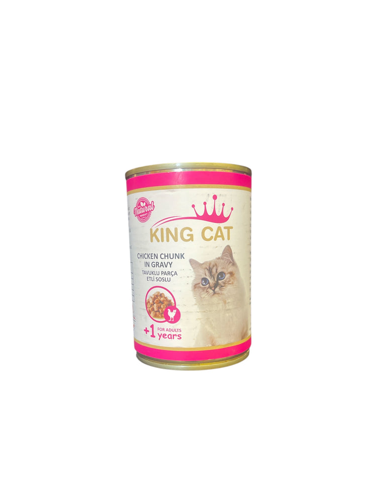 King Cat Chicken Chunk In Gravy 1Years For Adults 400g