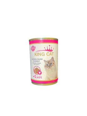 King Cat Chicken Chunk In Gravy 1Years For Adults 400g