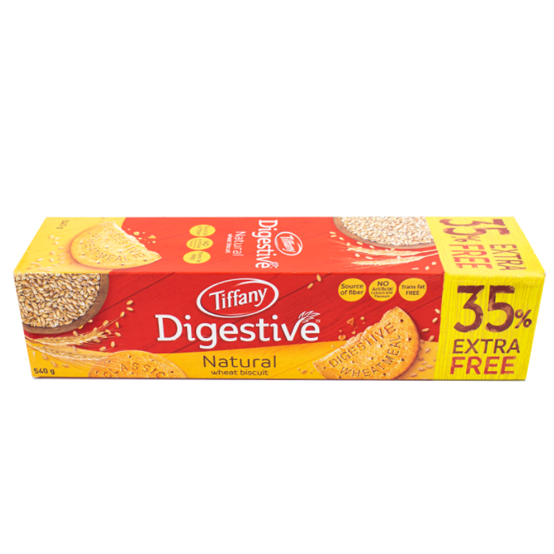 Tiffany Digestive Natural Wheat Biscuit 540g