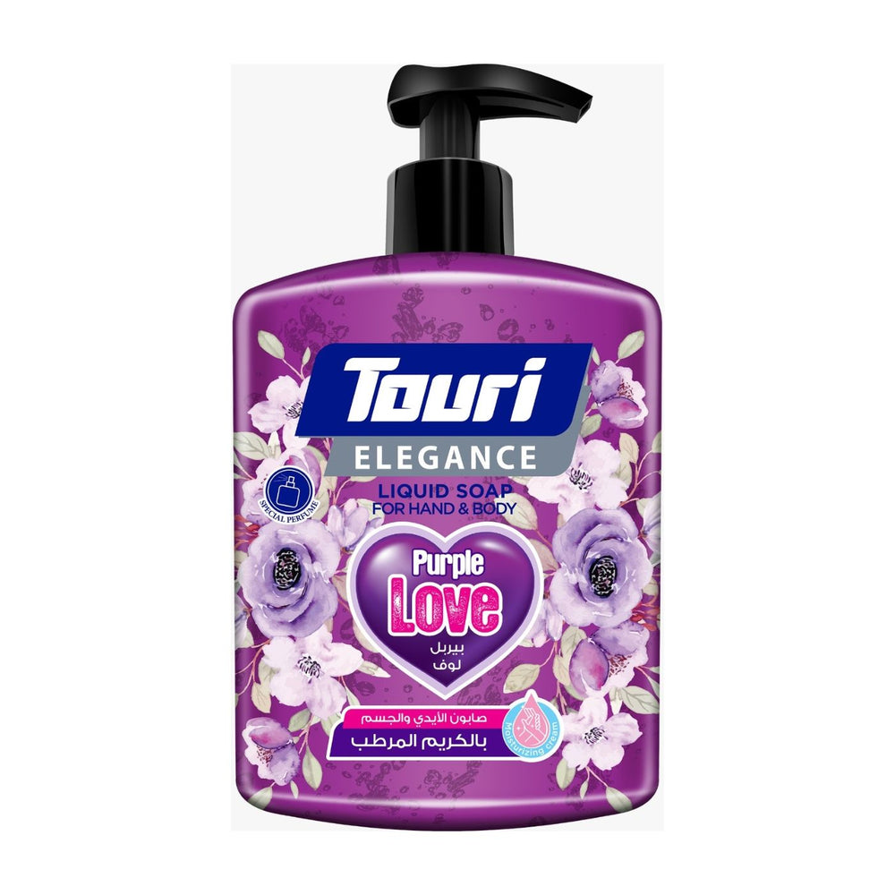 Touri Liquid Soap For Hand & Body Purple Love 400ml