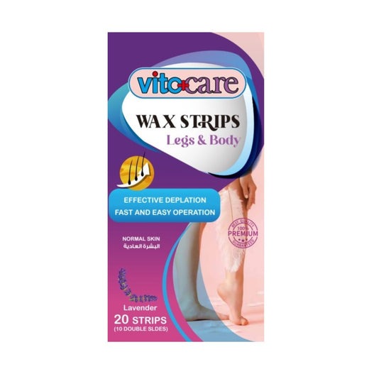 Vito Care Wax Strips Legs & Body Normal Skin 20 Strips