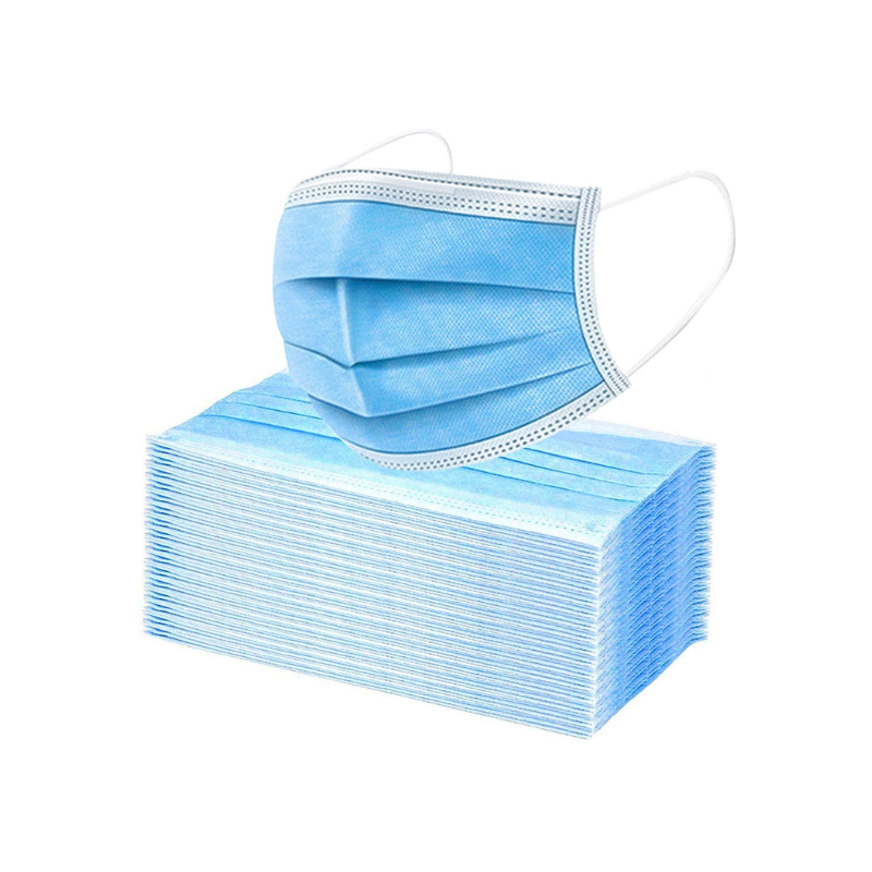 High Media Face Mask Respirators Blue 50 Pcs