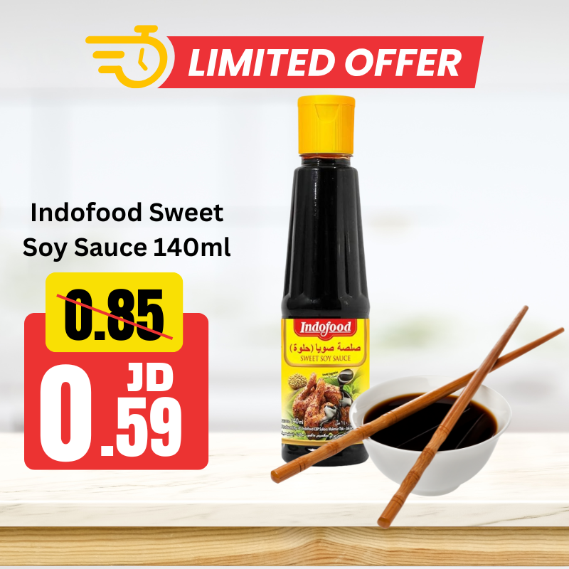 إندوفود صلصة الصويا الحلوة 140 مل