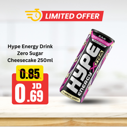 Hype Maximum Energy Drink Zero Sugar Cheesecake 250ml