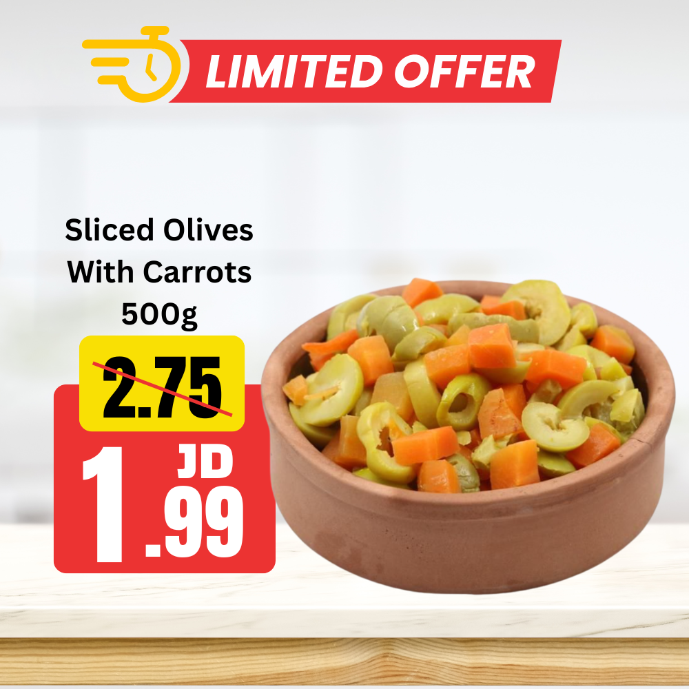 Sliced Olives With Carrots 500g