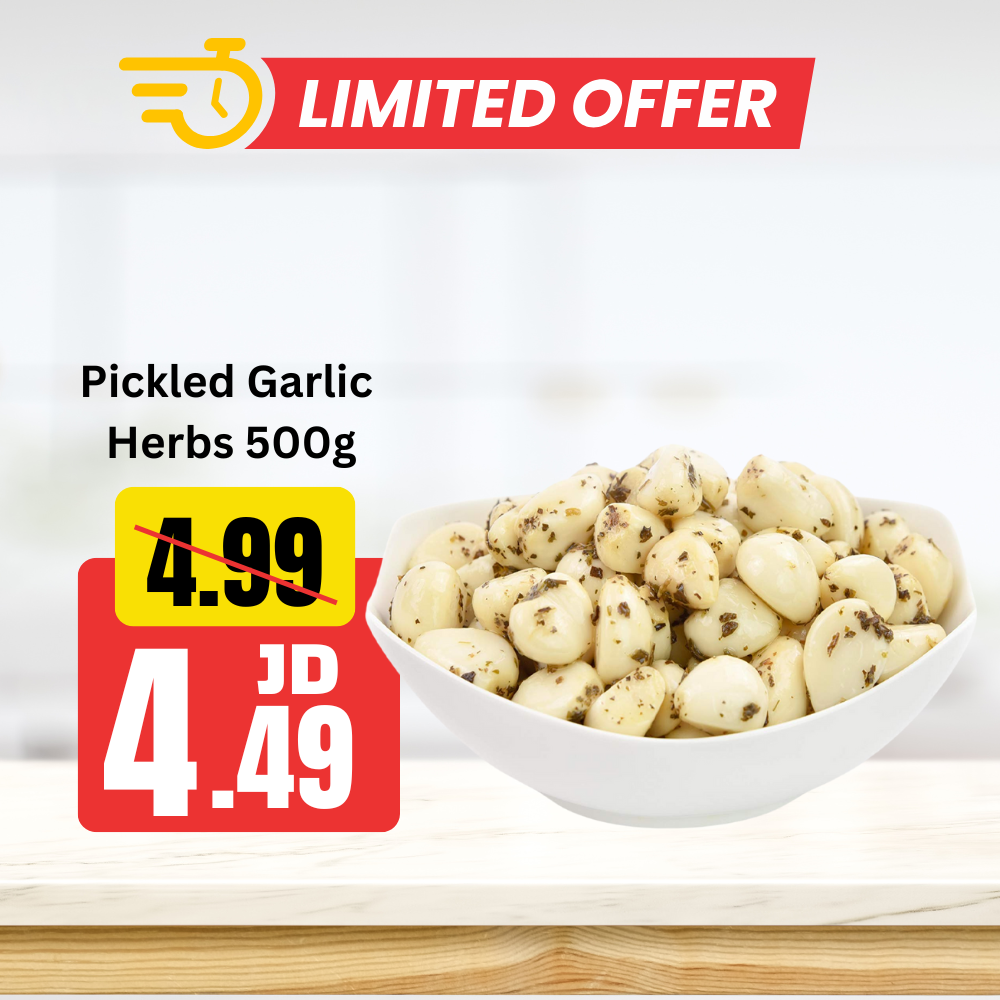Pickled Garlic With Olive Oil And Herbs 500g