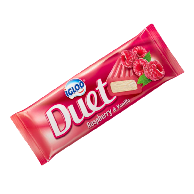 إيجلو دويتو آيس كريم توت العليق والفانيليا 63 جم