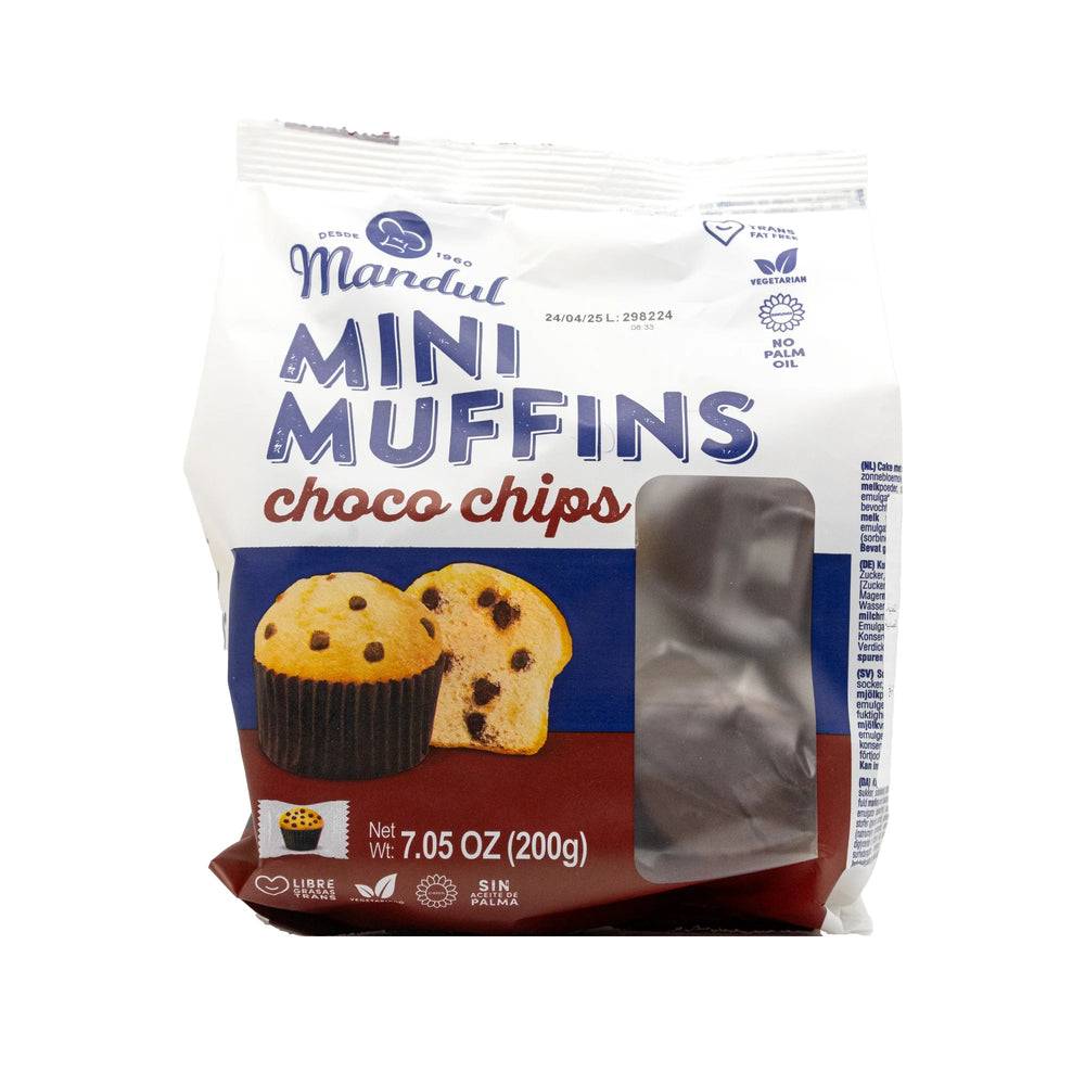 Mandul Mini Muffins Choco Chips 200g *10 Pcs