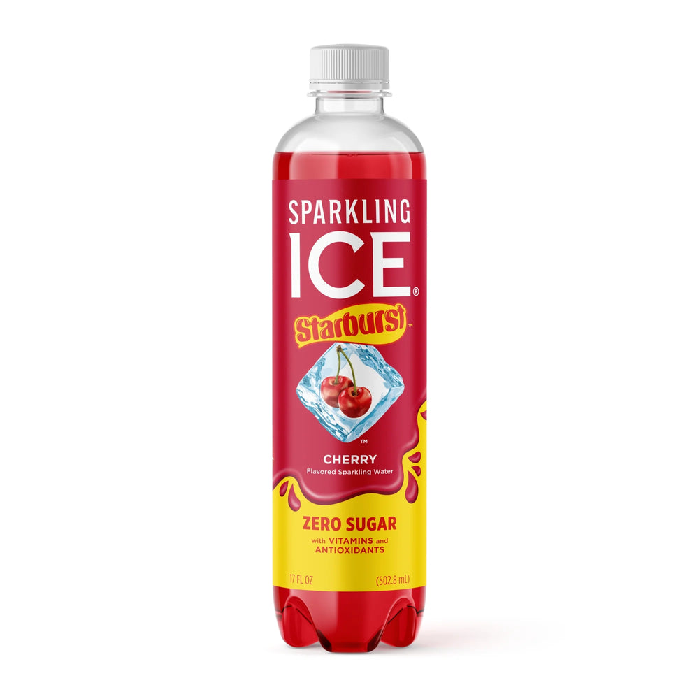 Sparkling Ice Starburst Cherry Flavored Sparkling Water Zero Sugar 502.8ml