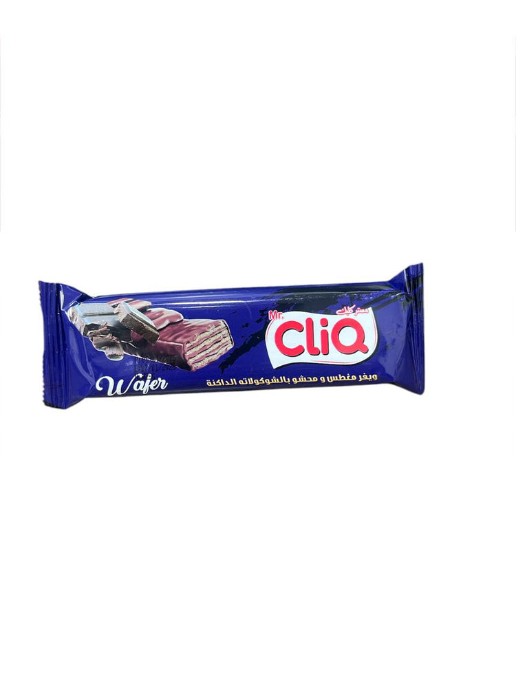 Mr . Cliq Dark Chocolate Coated Wafer Filled 25g