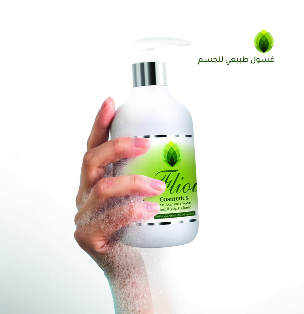 فلو كوزمتكس غسول الجسم الطبيعي ، 500 مل