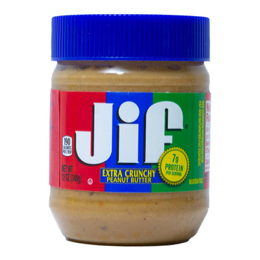 Jif Extra Crunchy Peanut Butter 340g