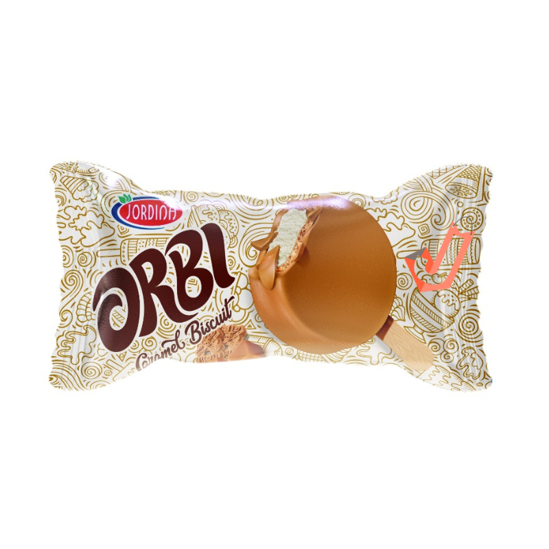 Jordina orby caramel biscuit ice cream 65g