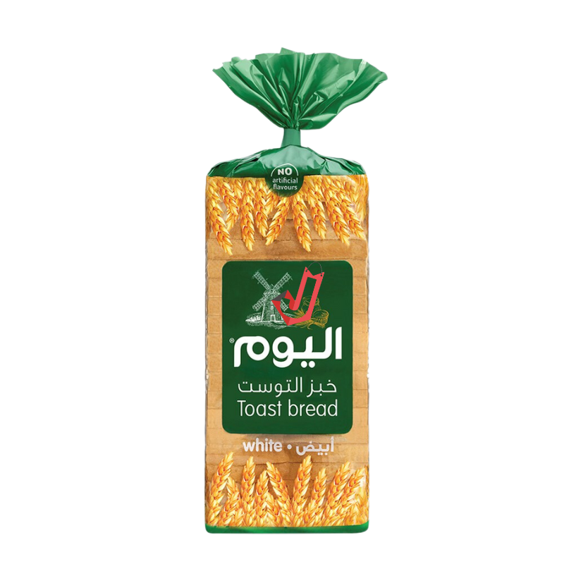 اليوم خبز توست ابيض 600 جرام