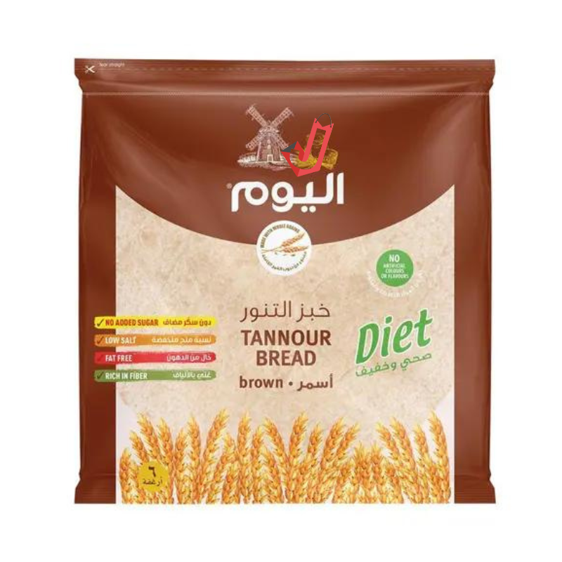 اليوم تنور خبز بني 6 قطع