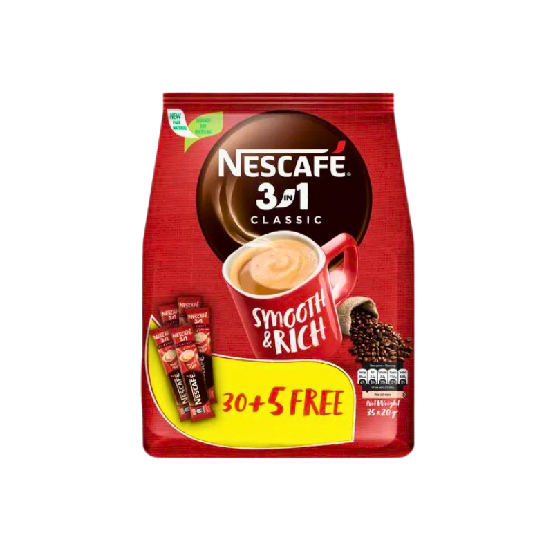 نسكافيه 3 في 1 كلاسيك باج 30 + 5 مجانا