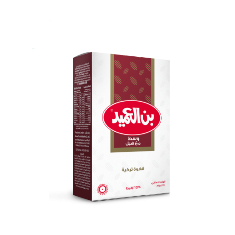Alameed Turkish Coffee Medium with Cardamom 250g