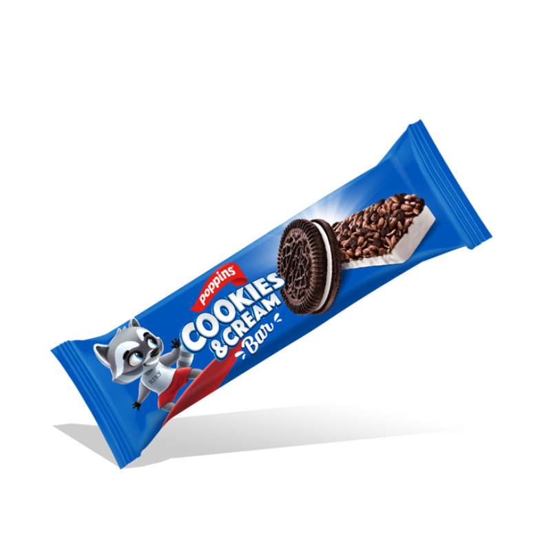 Poppins Cookies & Cream Bar 18g