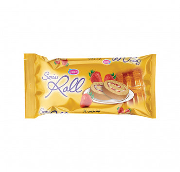 Jordina Swiss Roll Cake Strawberry 100g