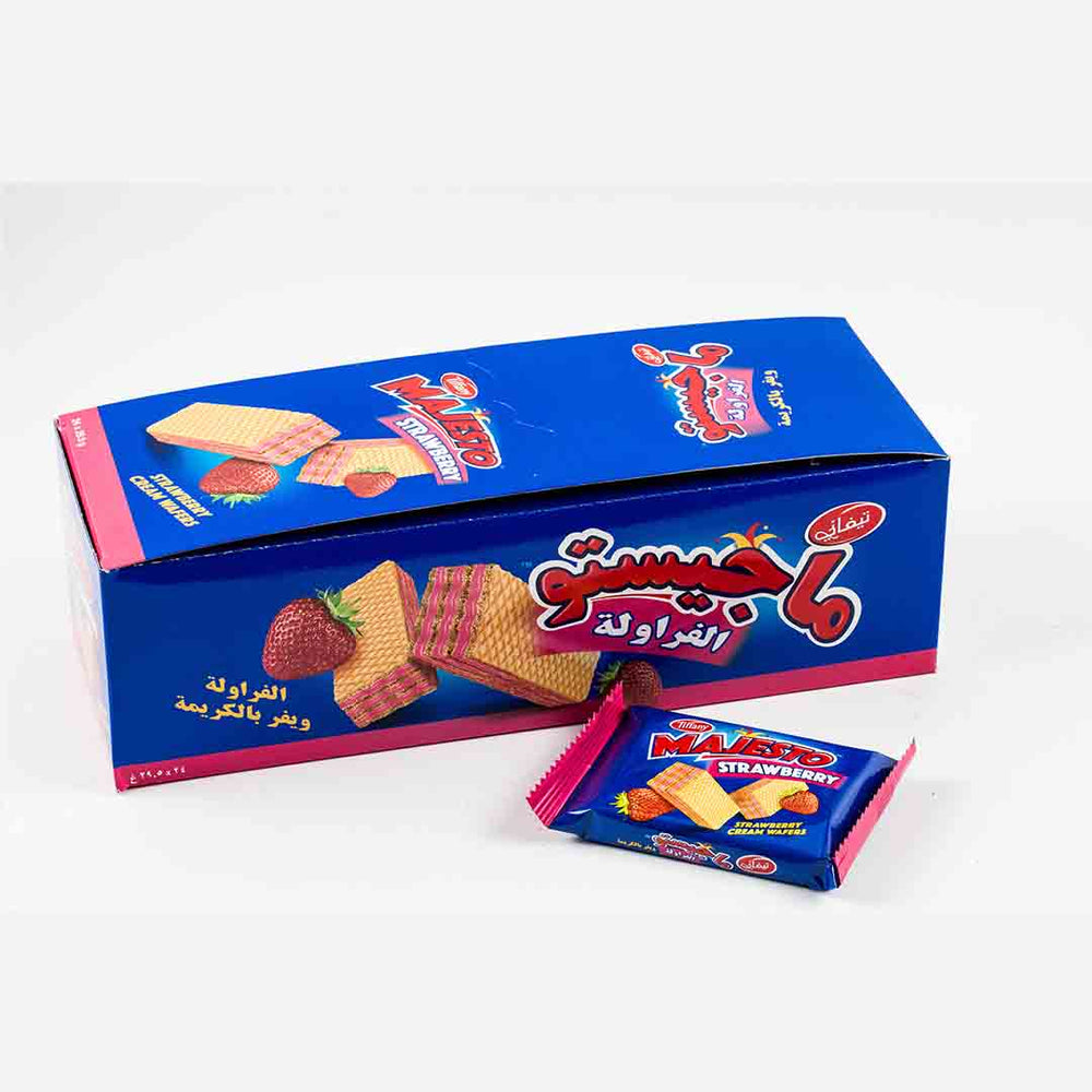 Tiffany Majesto Strawberry Cream Wafer 25gm