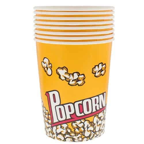 Paper Popcorn Cup Small 5 Pcs