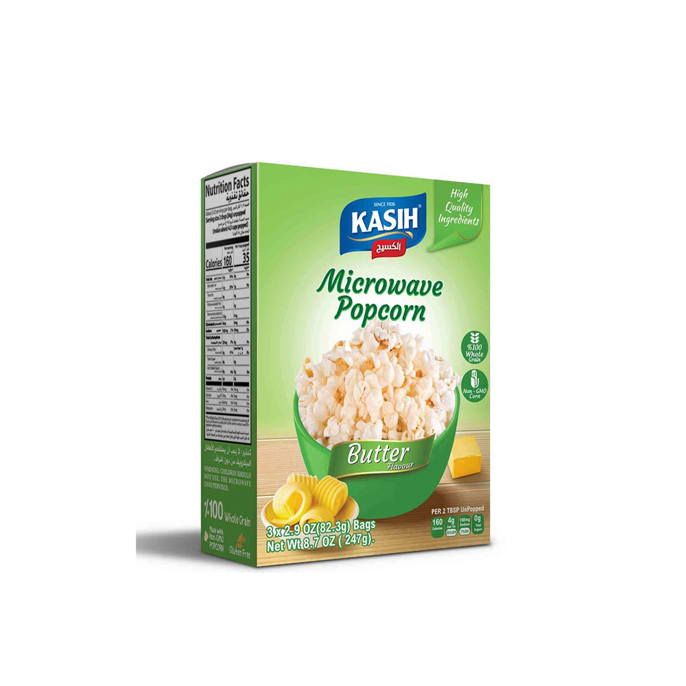 Kasih Microwave Popcorn Butter Flavour 82.3g x 3 Bags