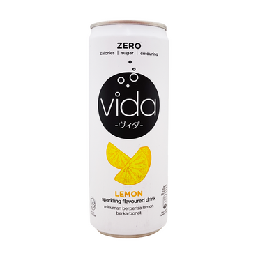 Vida Lemon Sparkling Drink Zero Sugar 325ml