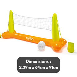 طقم كرة طائرة مائية قابل للنفخ من انتكس 2.39 م × 64 سم × 91 سم