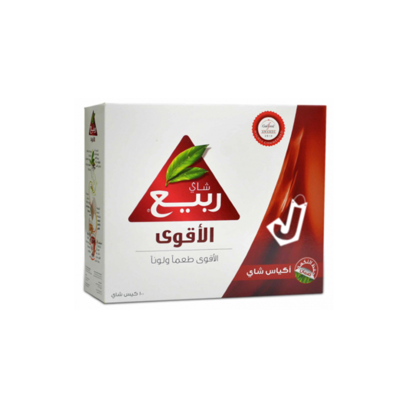 شاي ربيع شاي أسود ناعم 100 كيس 200 جرام