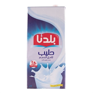 بلدنا حليب كامل الدسم 1 لتر