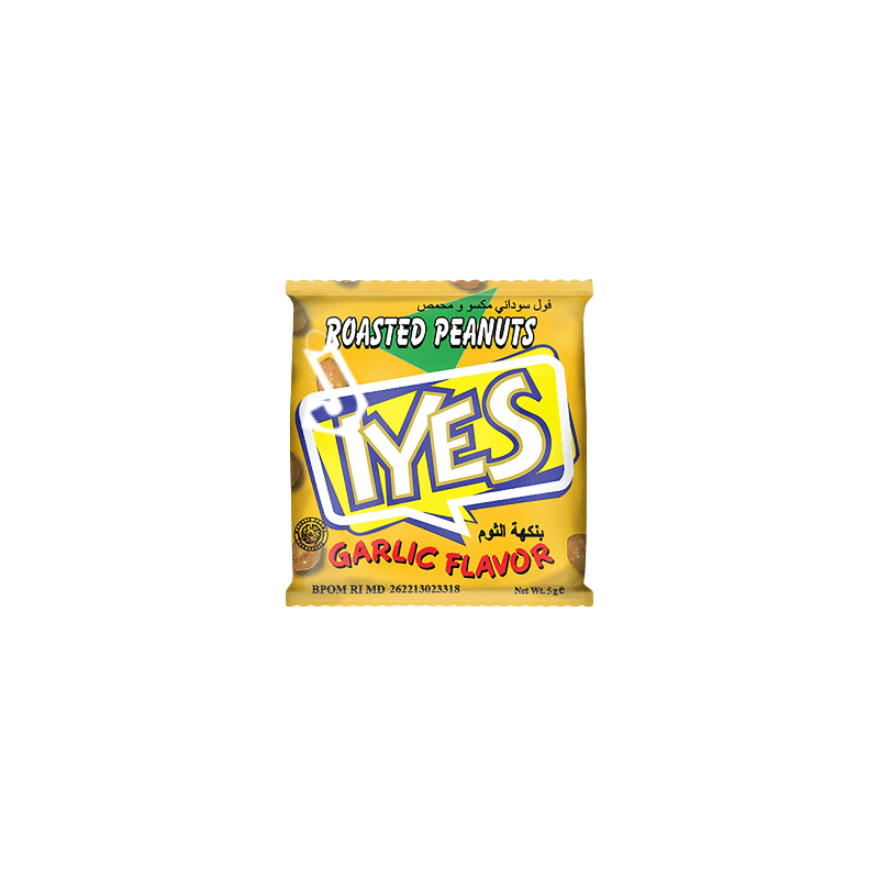 Roasted Peanuts Iyes Garlic Flavor 5 G.
