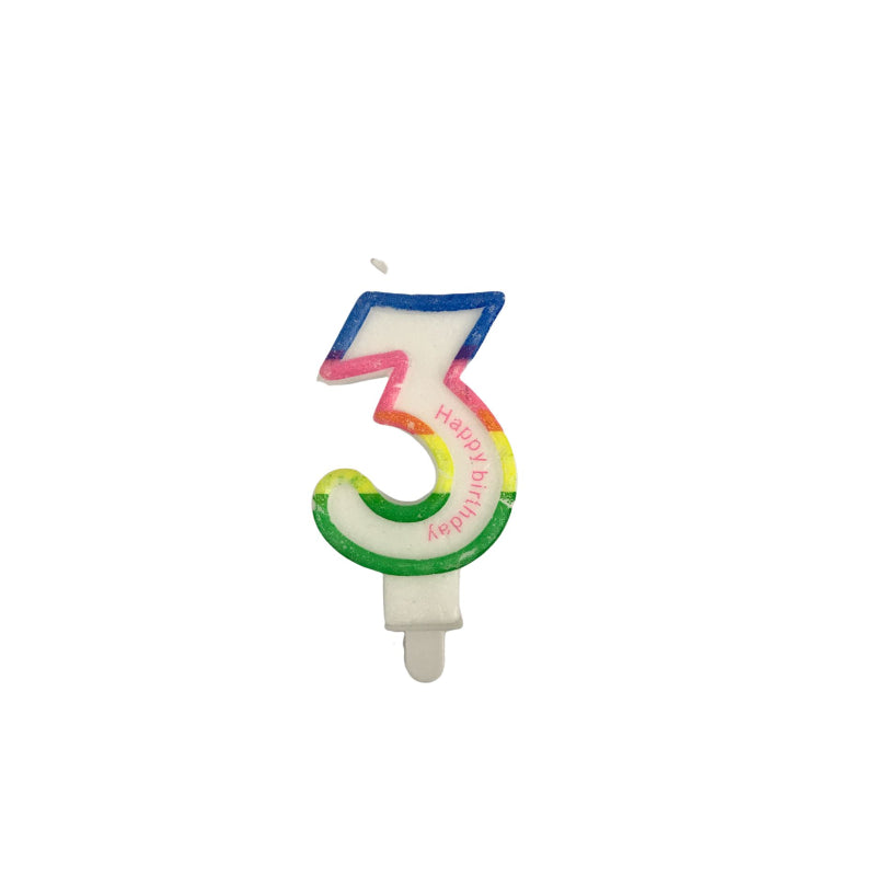 شمعة عيد ميلاد رقم 3