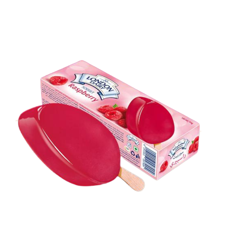 London Dairy sorbet raspberry sticks 100ml