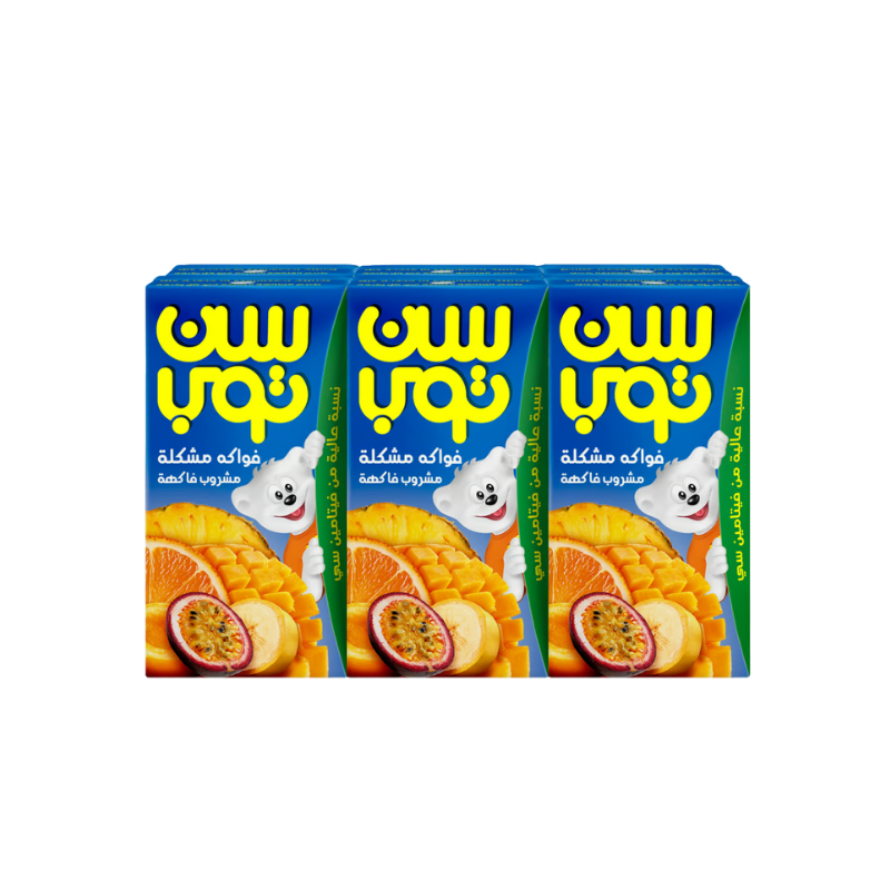 سن توب مشروب فواكه مشكلة 125 مل × 6 قطع