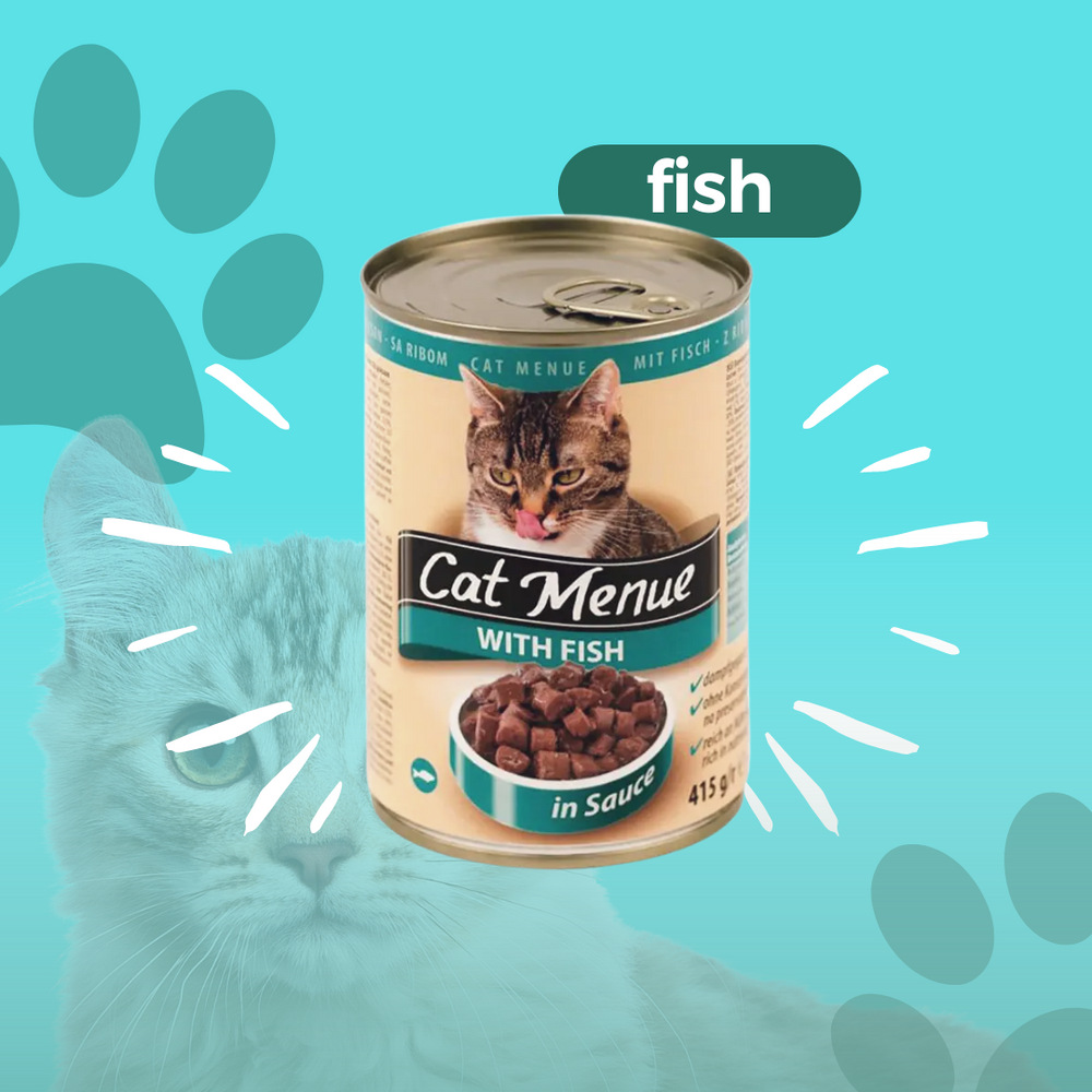 Cat Menue Cat Wet Food Fish 415G
