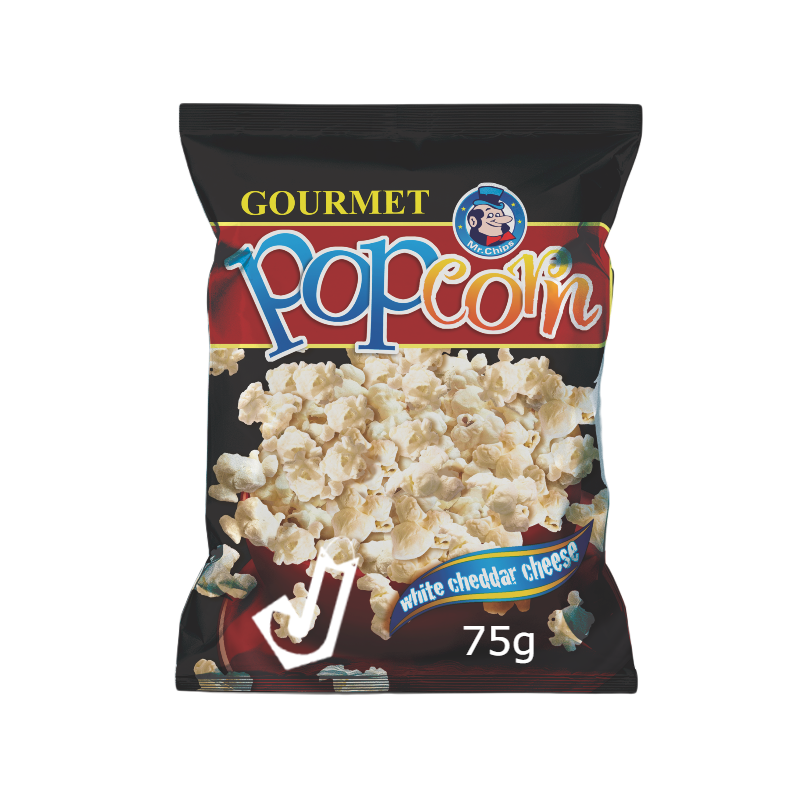 Mr Chips Pop Corn White Cheddar Cheese 70g