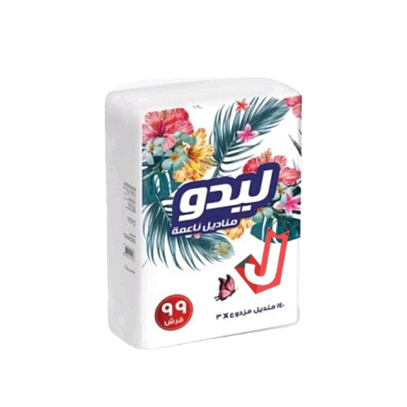 Lido Soft Tissues 140 Napkins x 3 Pcs